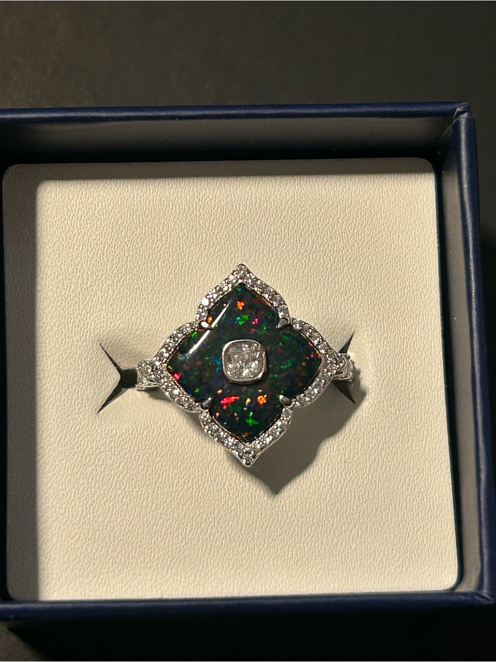 ✨ULTRA RARE UNICORN✨ 🦄 Black Fire Opal Size 6 - Picture 2 of 4
